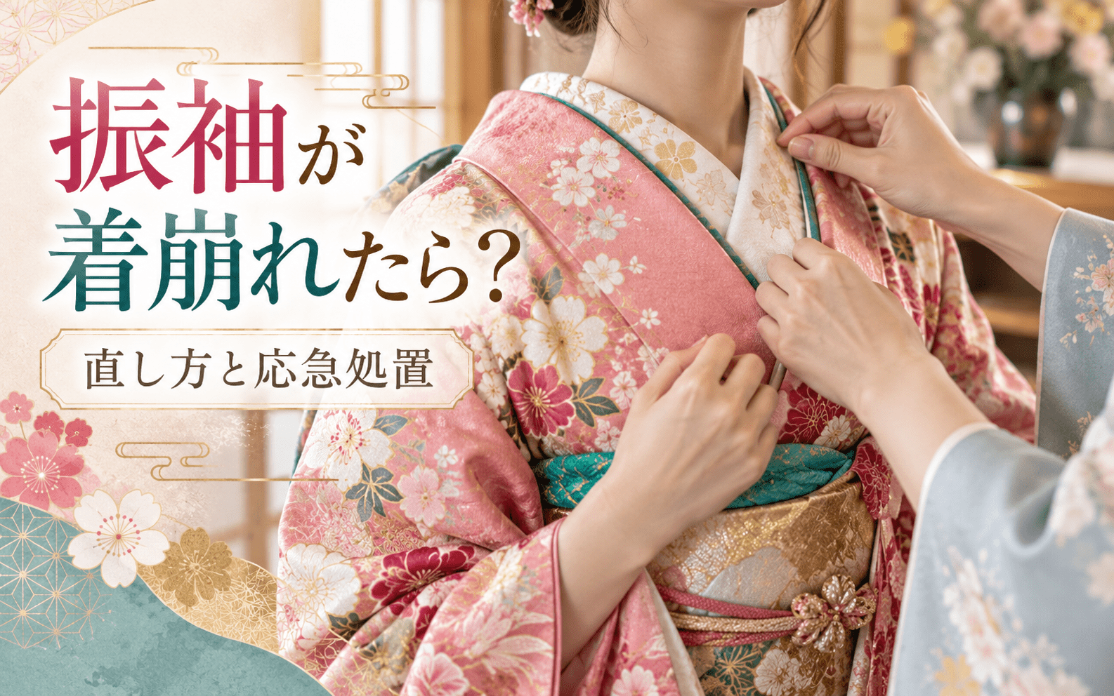 振袖が着崩れたらどうする？ 衿・帯・裾を自分で直す方法と応急処置